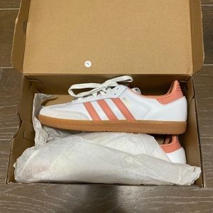 adidas Samba OG White Wonder Clay Gum (Women's) Size 11